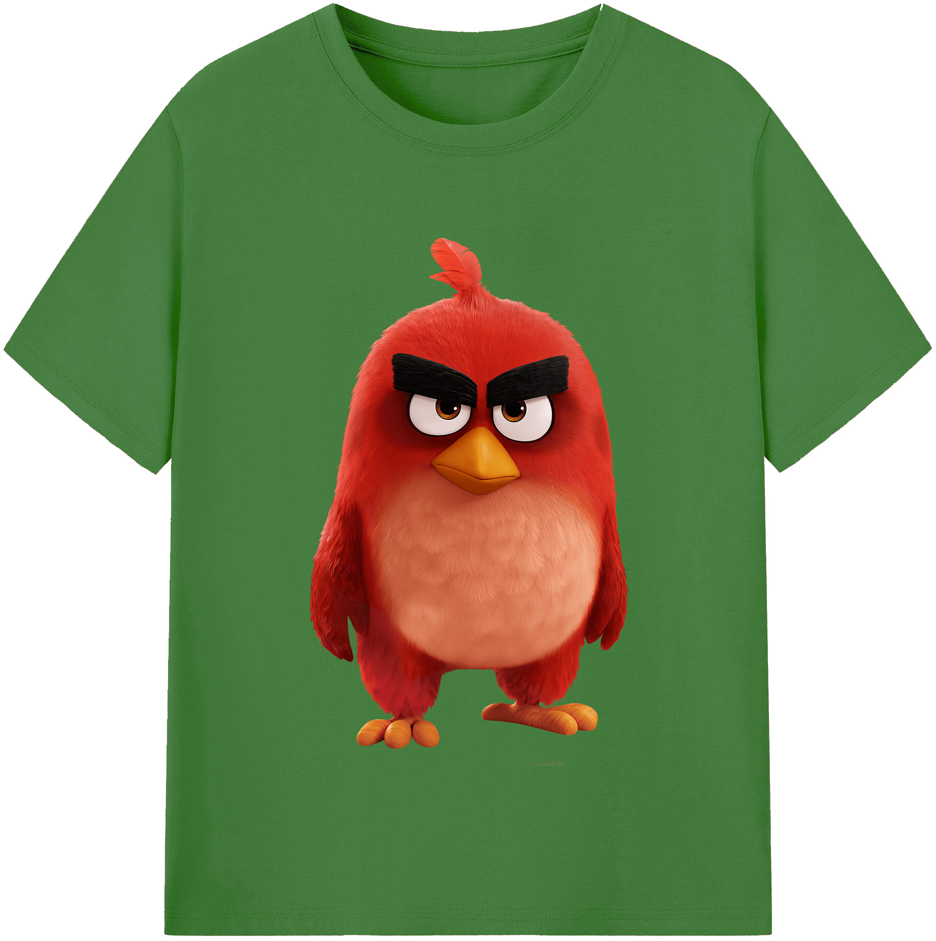 （画像用） Angry Birds アングリーバード レディースカジュアルプリントTシャツ（綿100％）